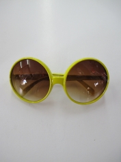 Hippie Yellow Novelty Glasses